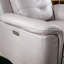 Ensemble de salon inclinable électrique en cuir 3 pièces avec fauteuil inclinable, causeuse et canapé avec port USB-1619359455