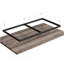 Table de salle à manger de 62,9 pouces en bois aggloméré rectangulaire, design simple et moderne, pour 6 personnes, parfaite pour la cuisine et la salle à manger