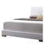 Lit en cuir synthétique blanc Lorimar et pieds blancs avec DEL