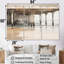Ensemble de salon Minimalisme, jetée beige Horizon I - Coastal Pier-107754551-107754548