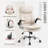 Home Office Linen Velvet Fabric Executive Chair-754466197-754466196