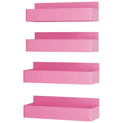 4 pièces étagère à épices pour réfrigérateur magnétique, plastique, sans perforation
