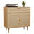 Furnify Rattan Sideboard Buffet Set Of 2, Boho Kitchen Cabinet With Drawer & 2 Doors, Modern Mid Century Accent Cabinet With Adjustable Shelf, Coffee Bar For Living Room, Entryway, Kitchen, Oak-2044877774