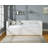 Beautiful 1pc Modern Daybed  Armrest Pull Out Trundle Bedroom Living Room Furniture Soft White Dove Textured Fabric Finish Furniture-1543580844