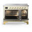 Majestic III Series 48 Inch Induction Range with 6 Induction Elements in Matte Graphite (Brass Trim)-1917753929-1917753920