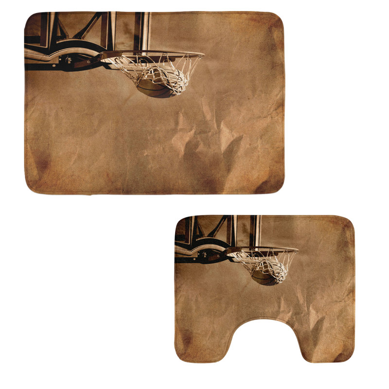 Ensemble de 2 tapis de salle de bain  Basketball