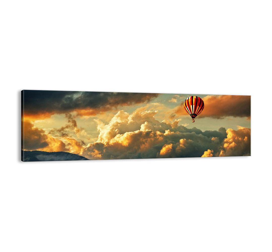 'I'm Flying Because I Want to' - Unframed Panoramic Photograph Print on Canvas