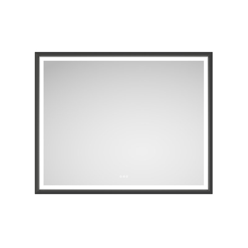 LED Bathroom Mirror with Front-lit, 3 Colors Temperature & Dimmable Light, Brushed Gold, 118" x 36"