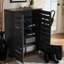 Armoire de rangement pour chaussures 2 portes Medellin au fini gris foncé, H 38,3 po x l 30 po x P 13,1 po