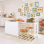 Buffet en bois 89,70 pouces avec table extensible et tiroirs-1026036759