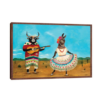 La Serenata De La Burra by Jahna Vashti - Painting on Canvas
