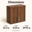 Armoire de rangement murale