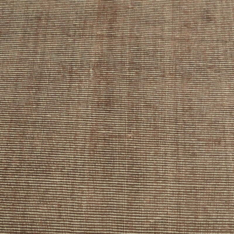 Tapis tissé à la main | Tapis en laine et bambou en soie moderne | Tapis d'intérieur brun 4 mm, Rectangle 9 pi x 12 pi