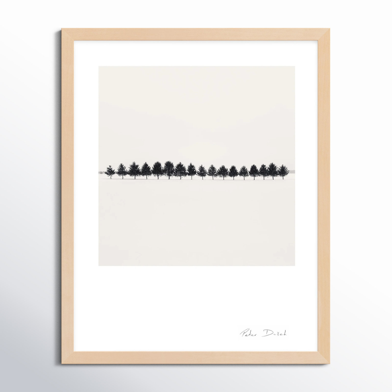 Seventeen Trees by Peter Dušek, 50" H x 40" W x 1.25" D, Brown