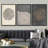 Pastel Gray Wood Tree Ring Neutral Minimalist Pictures Framed Canvas 3 Pieces Set Print Wall Art-90847685-90847687