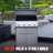 Monument Grills M405K Retro-Modern 4+1 Burner 52000 BTU Freestanding Gas Grill with Smoker Box, Clearview® Window Lid, Side Burner, LED Control Knobs & Cabinet, 630 Sq. In. Cooking Area-614307074-614307075