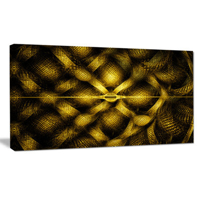 « golden fractal aquarelle pattern », impression sur toile tendue