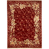 Hand Woven Silk and Wool Floral Area Rug