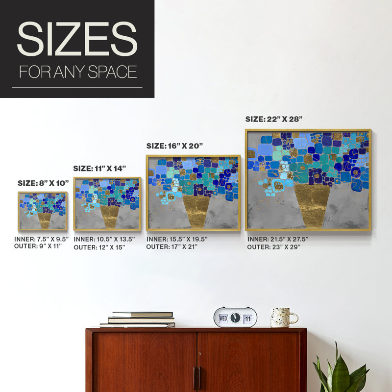 Blue Love -Framed Print - Restickable