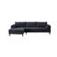 Canapé et chaise longue en velours de 111 po Quakertown-917484016