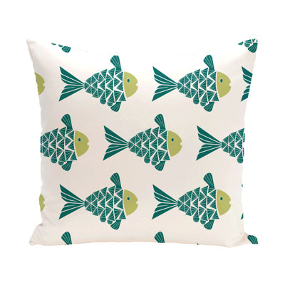 Housse de coussin carrée extérieure Fish Tales