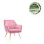 41.4cm H Velvet Upholstered Armchair-1505306912