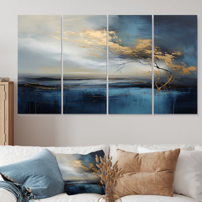 Stratford - Abstract Landscape Wall Art Decor Set 4 Piece