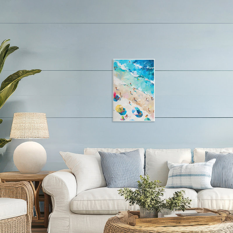 Family Beach Fun Day Wall Plaque, design by LSR Design Studio, 15" H x 10" W