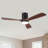 52" Intergrated Led Ceiling Fan Lighting With Solid Wood Blade