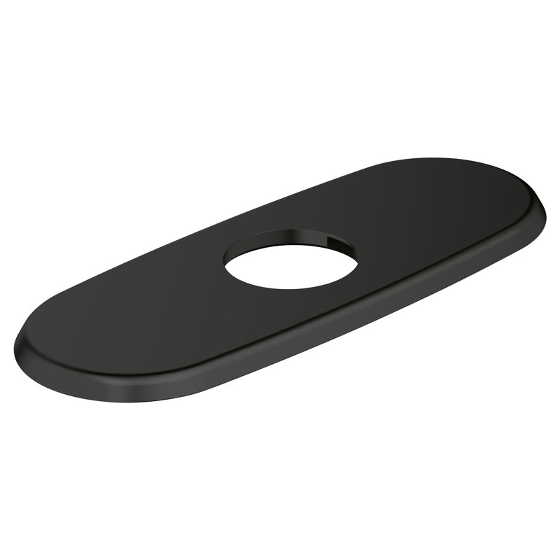 Plaque pour écusson Universal (Grohe) 6 po, Noir mat