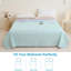  Couverture matelassée réversible d'été, 100% polyester doux et confortable, jeté léger, respirant, séchage rapide, pour lit AC, toutes saisons, mauve, 60 po x 80 po.-119459275-119459272