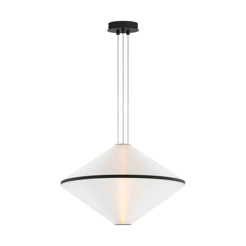 Bicono 1 - Light LED Pendant, 17.3" H x 22" W x 22" D