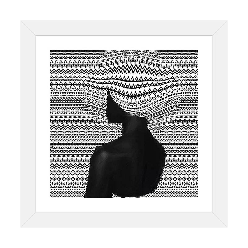 Wax Series I par Adekunle Adeleke-reproduction d’art, Papier encadré blanc, Blanc, H 24 po x l 24 po x p 1 po