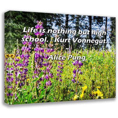 Artsy Quote By Alice Pung Gallery Wrapped Canvas