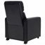 Fauteuil inclinable rembourré noir