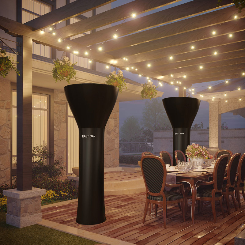 Housse pour chauffe-terrasse Eeast Oak, Noir, noir, noir, noir