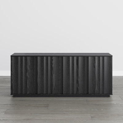 63''W Modern Fluted Sideboard with Adjustable Shelves