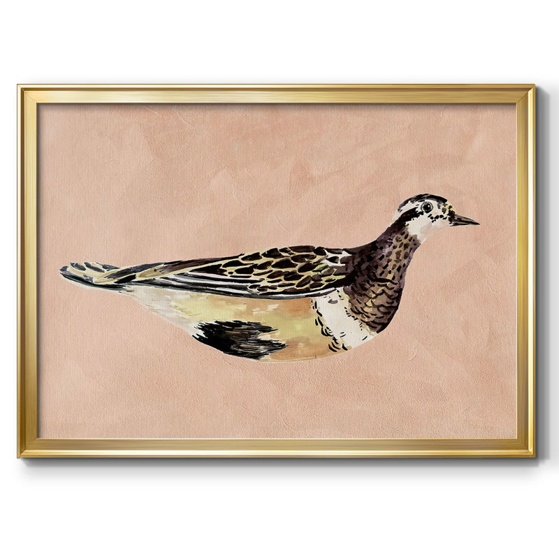 Feathered Friend IV, reproduction d'art sur toile, Or, H 30 po x l 44 po