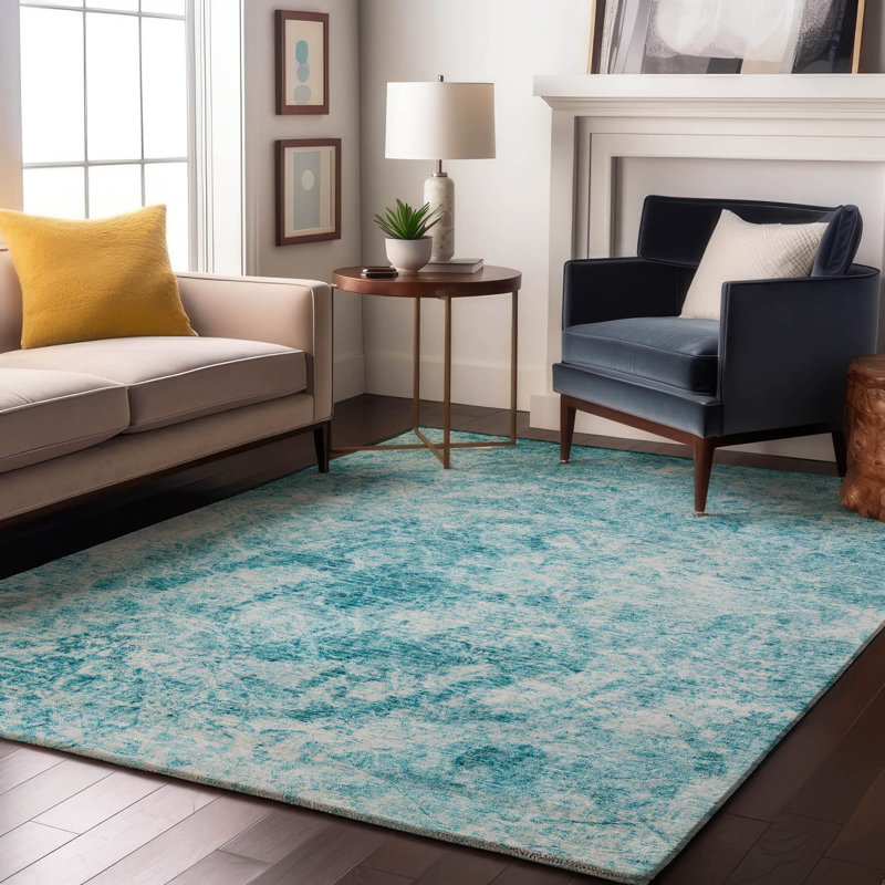 Cerrito Area Rug with Non-Slip Backing, Rectangle 10' x 14'