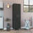 Nala Cleaning Cabinet, Double Door, Four Legs, Five Shelves -Black / White-123259080