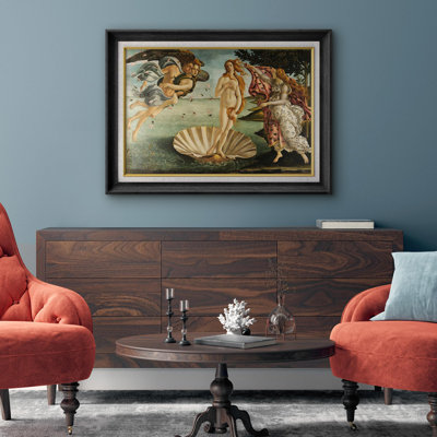 Famous Artwork " Birth Of Venus By Botticelli Giclee Framed Canvas " by Botticelli