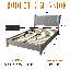   Structure de lit double avec lumières DEL et station de charge, plateforme tapissier en tissu avec tête de lit, tissu en peluche rembourré avec station de charge, aucun sommier requis, assemblage facile, gris-1201043715-1201043725