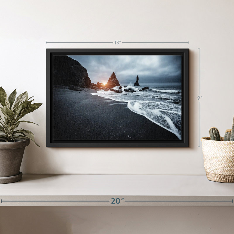 Impression sur toile Reynisfjara, H 9 po x l 13 po