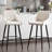 Lemarcus Upholstered Counter Stool with Metal Frame-810680605