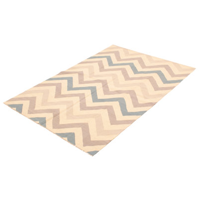 Jotunheim One-of-a-Kind 5'8" X 8'0" New Age Wool Area Rug in Cream