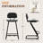 Upholstered Counter Stool With Metal Frame-1264776614-1264776613