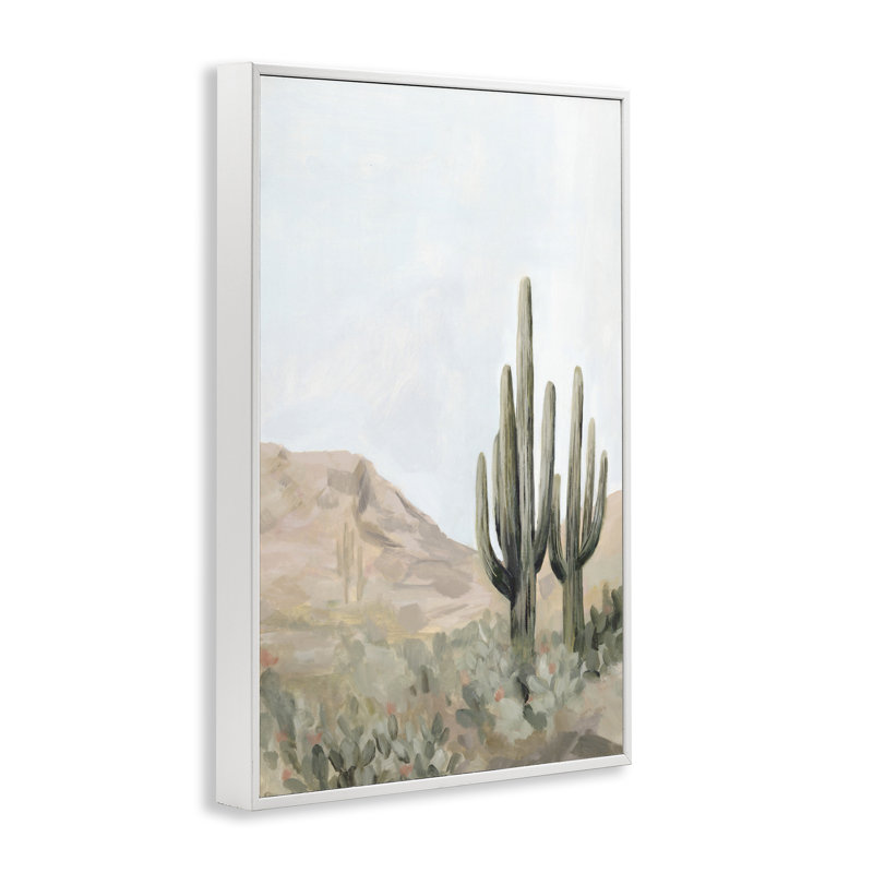 Giclée encadrée par Desert Tranquility Cacti, design par Hannah Dawson, H 24 po x l 16 po