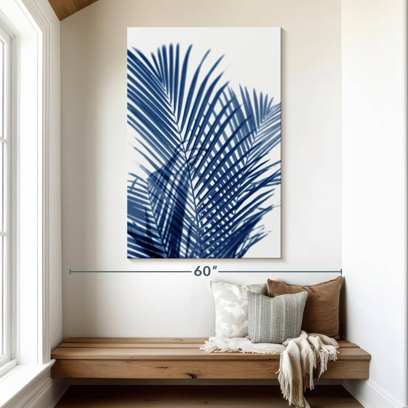 Harnek Palm Shadows indigo I, H 51 po x l 34 po