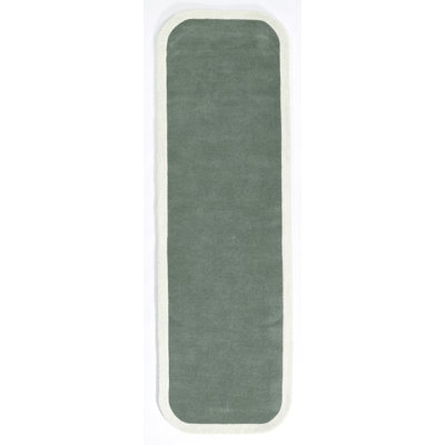 Hermione Hand Tufted Wool Area Rug in Green/Beige