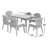 Bowery Rectangular 6 - Person 35'' Long Dining Set with Cushions-52307197